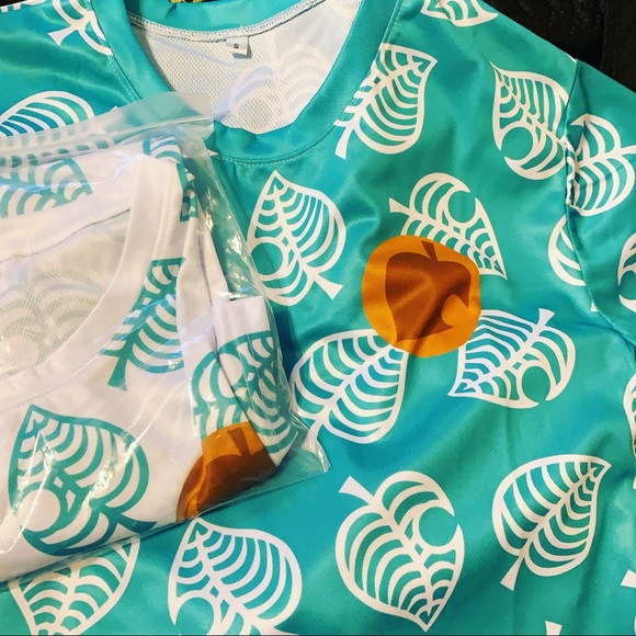 Animal Crossing Tee T Shirt Teal - Picture 1 of 4